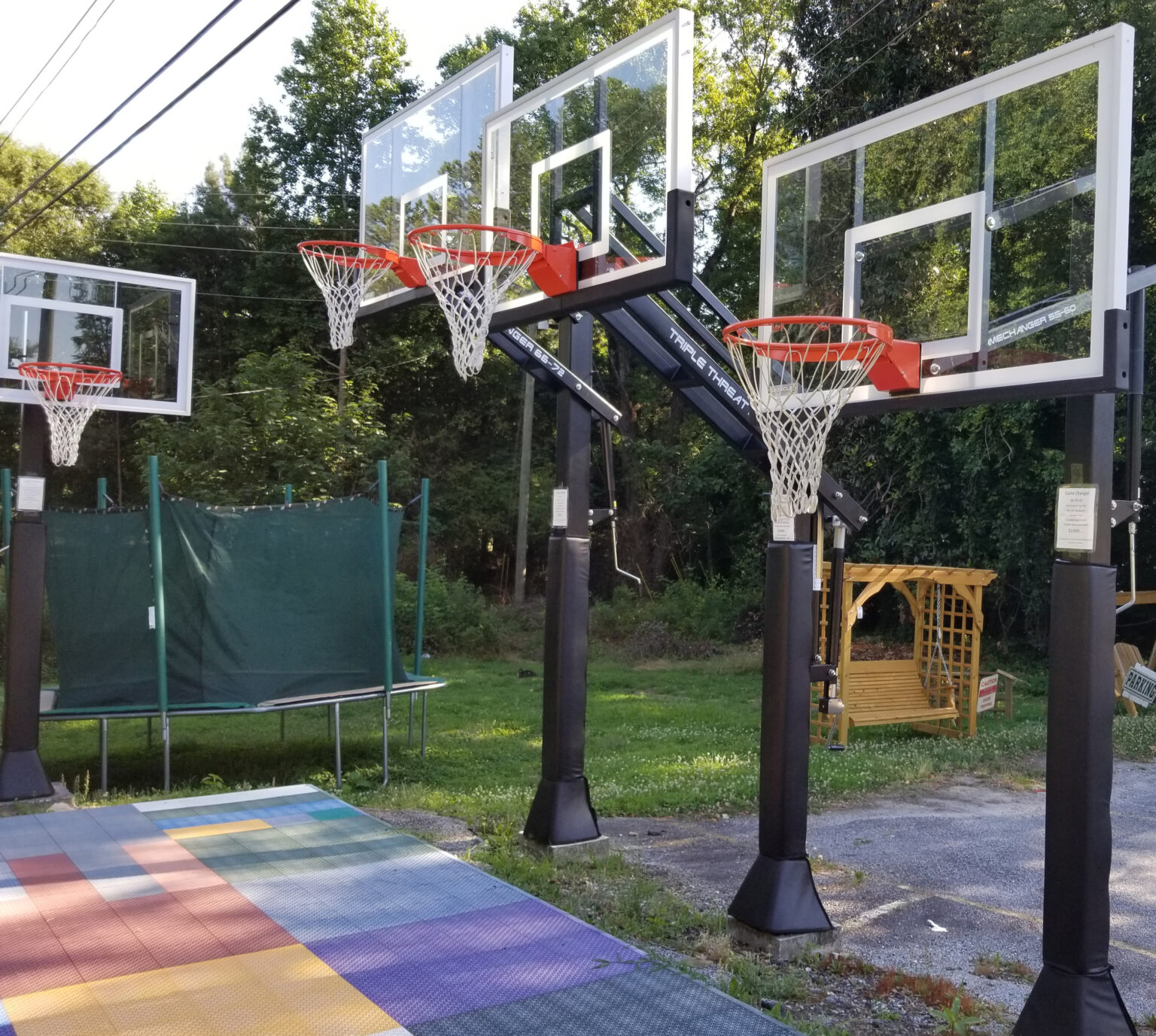 Basketball goals, in ground, portable Sweetland Outdoor