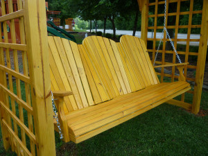 large three seat porch swing