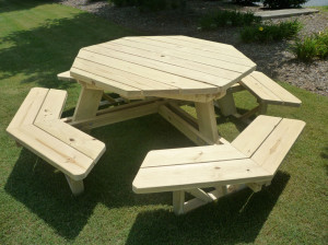 Octagon Outdoor Picnic Table