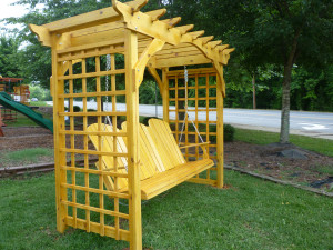 Garder Arbor With Swing